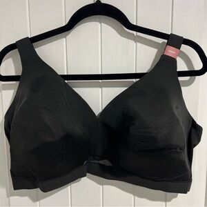 Cacique Bra Comfort Bliss Lined Wireless Support Lane Bryant Black Size 44DDD